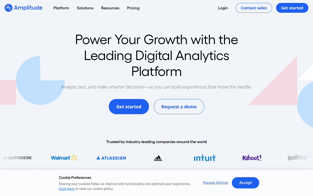 Screenshot of Amplitude: Uncover Product Insights & Drive Growth
