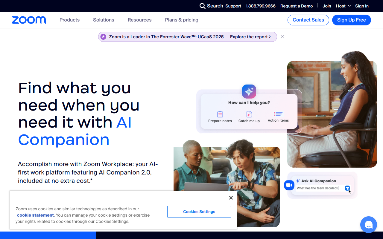 Screenshot of Zoom: The All-in-One Platform for Modern Collaboration