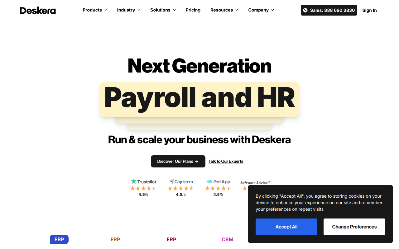 Screenshot of Deskera: Streamline Your Business with Integrated Software